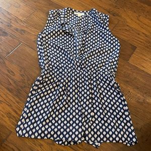 Michael Kors romper size medium navy with orange and white